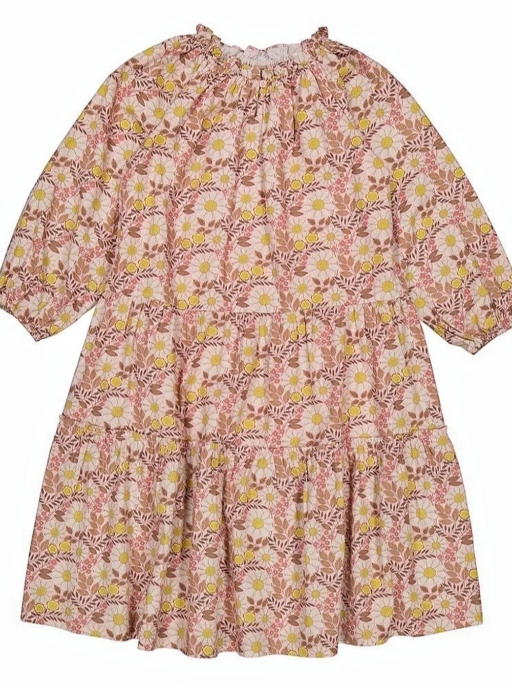 Bonton Felicia Fleur Daisy Floral Dress Girls Size 10 NWT